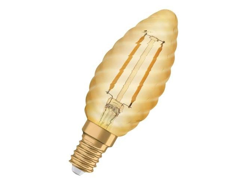 Osram LED-Lampe Vintage 1906 Classic Candle 2,5W/824 (22W) Gold E14