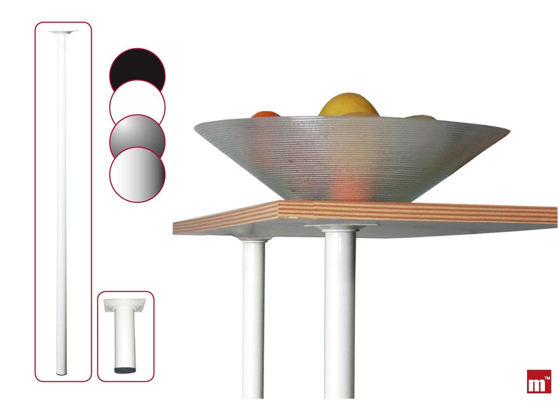 Homeit Table leg 90 cm - dia. 30 mm - white