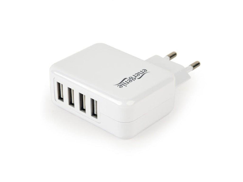 Gembird Universal USB charger 4 ports - 3.1 A - White