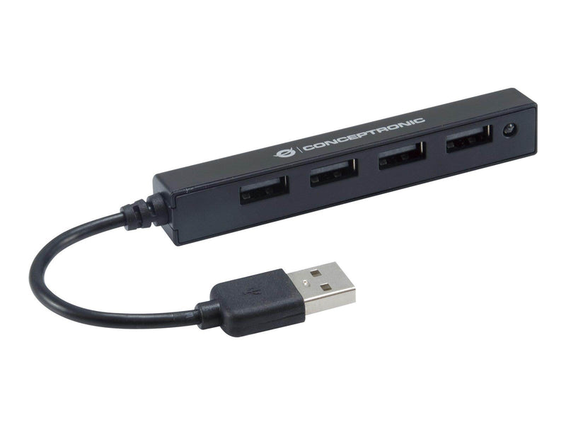 Conceptronics HUBBIES HUBBIES05B USB-Hubs - 4 - Schwarz
