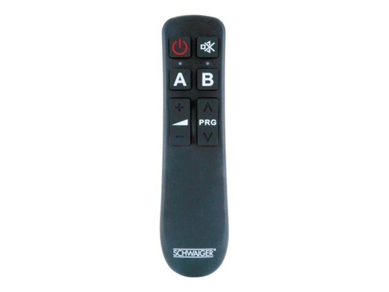 Schwaiger 2 in 1 universal remote control - black