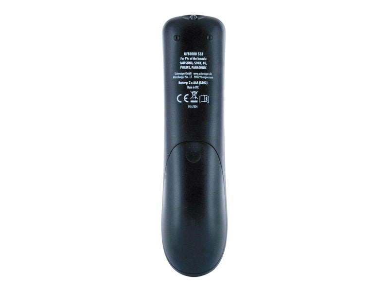 Schwaiger 2 in 1 universal remote control - black