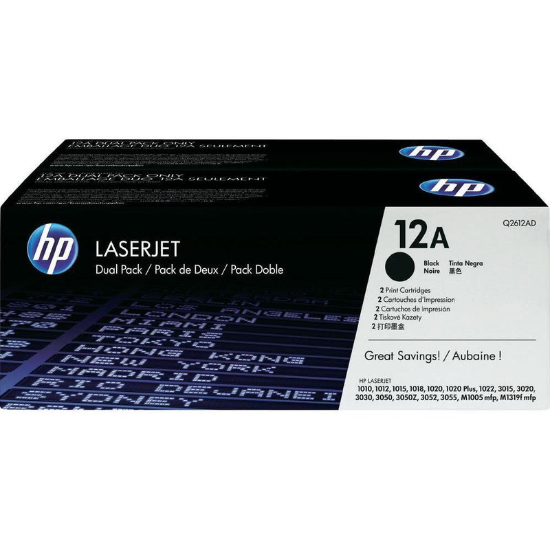 HP Original 12A Toner Doppelpack schwarz 2 x 2.000 Seiten (Q2612AD)