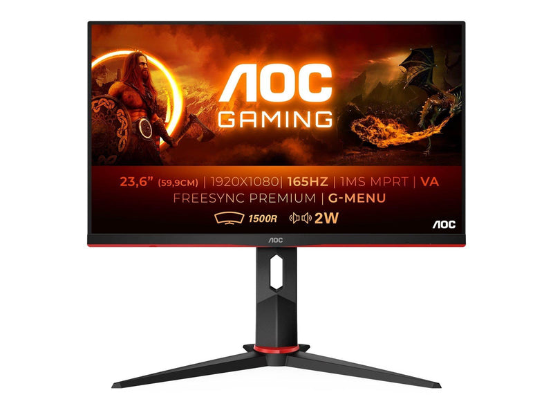 24" AOC 1920x1080 - 165Hz - VA - Curved