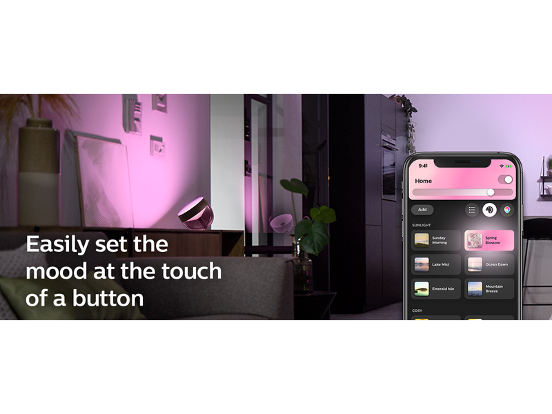 Philips Hue Iris Tragbare Tischleuchte - BT - Schwarz