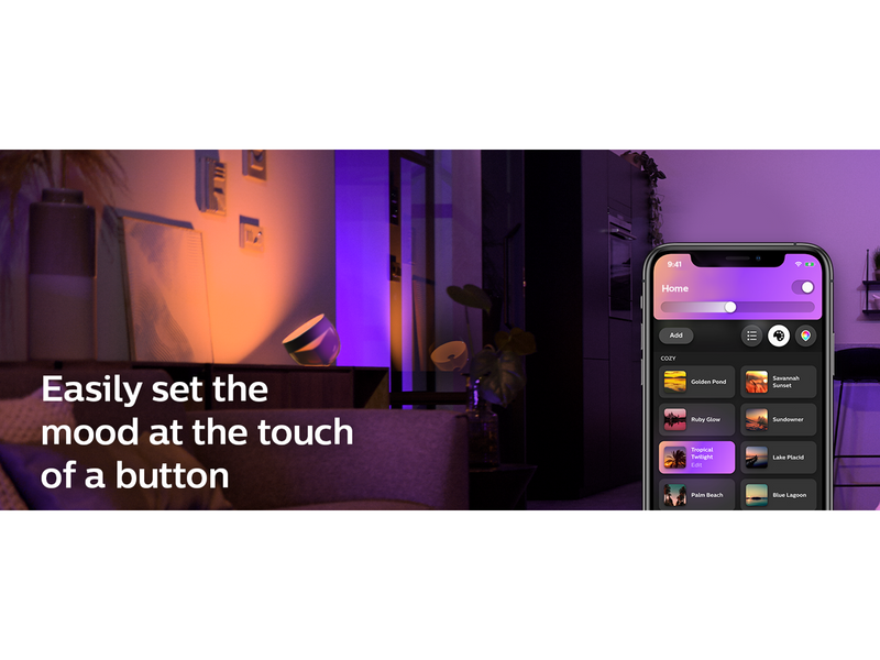 Philips Hue Iris Tragbare Tischleuchte - BT - Schwarz