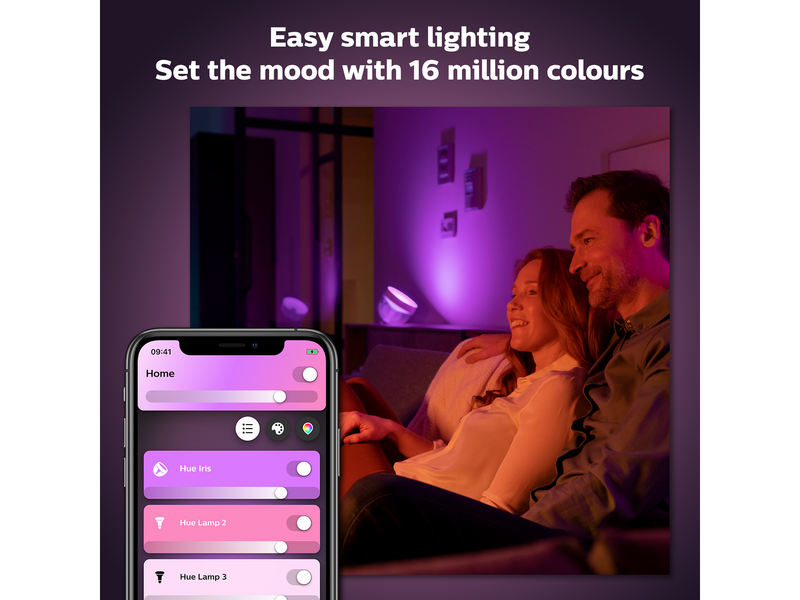 Philips Hue Iris Tragbare Tischleuchte - BT - Schwarz