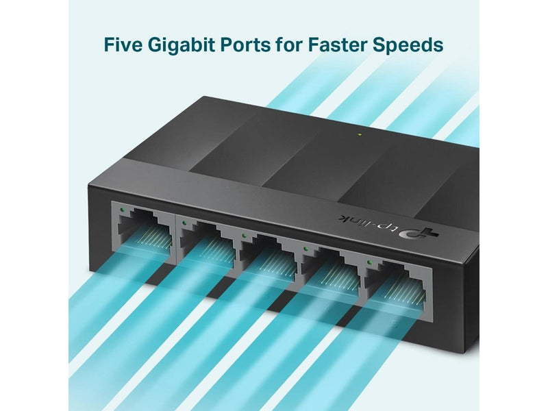 TP-Link LiteWave LS1005G 5-Port 10/100/1000Mbps Desktop Switch