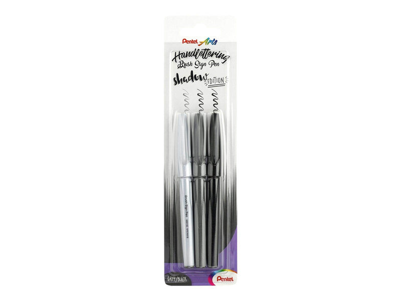 Pentel XSES15/3-ANN2 Brush Sign Pen SHAD
