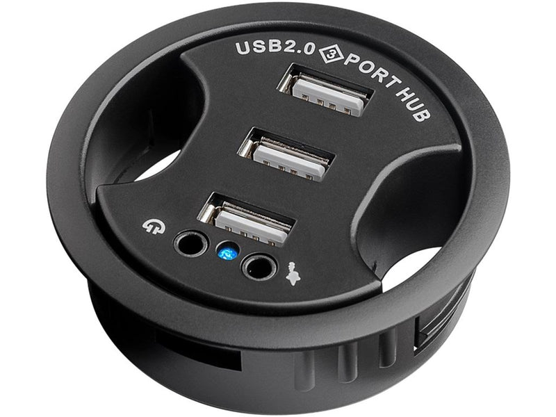 Pro Connect USB/Audio Verlängerung USB-Hubs - 3 - Schwarz