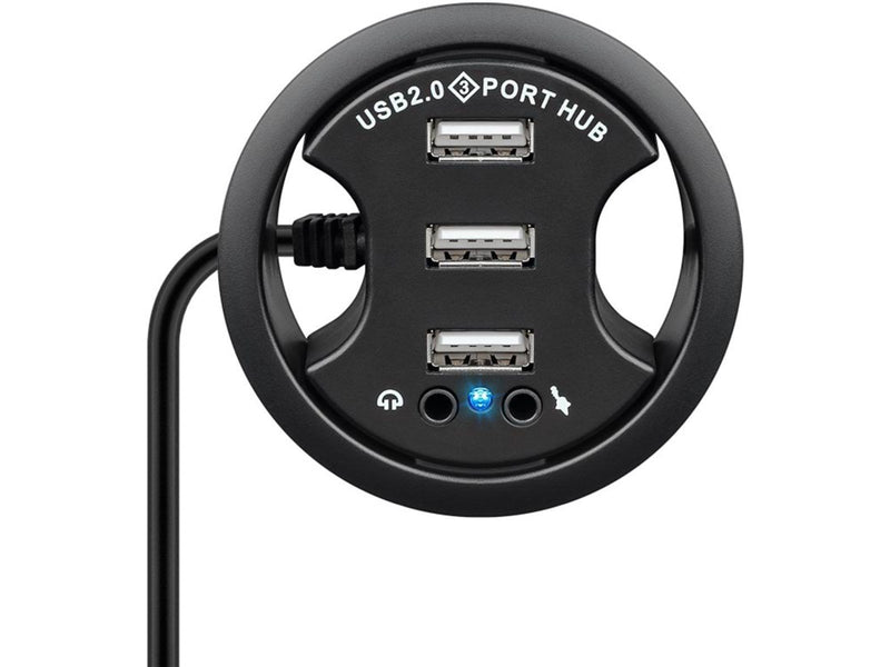 Pro Connect USB/Audio Verlängerung USB-Hubs - 3 - Schwarz