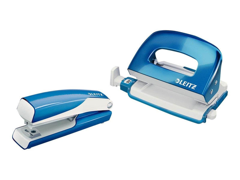 Leitz  NeXXt WOW Set Mini-Heftgerät und -Locher Blau