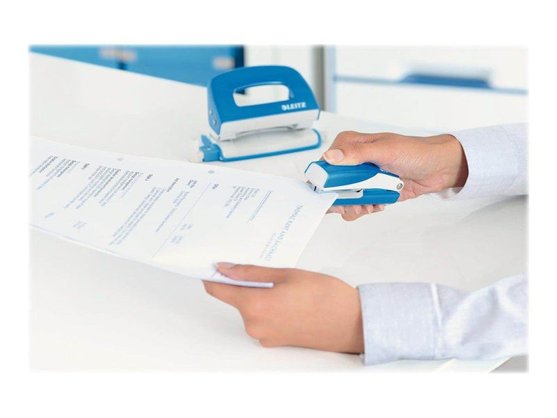 Leitz  NeXXt WOW Set Mini-Heftgerät und -Locher Blau