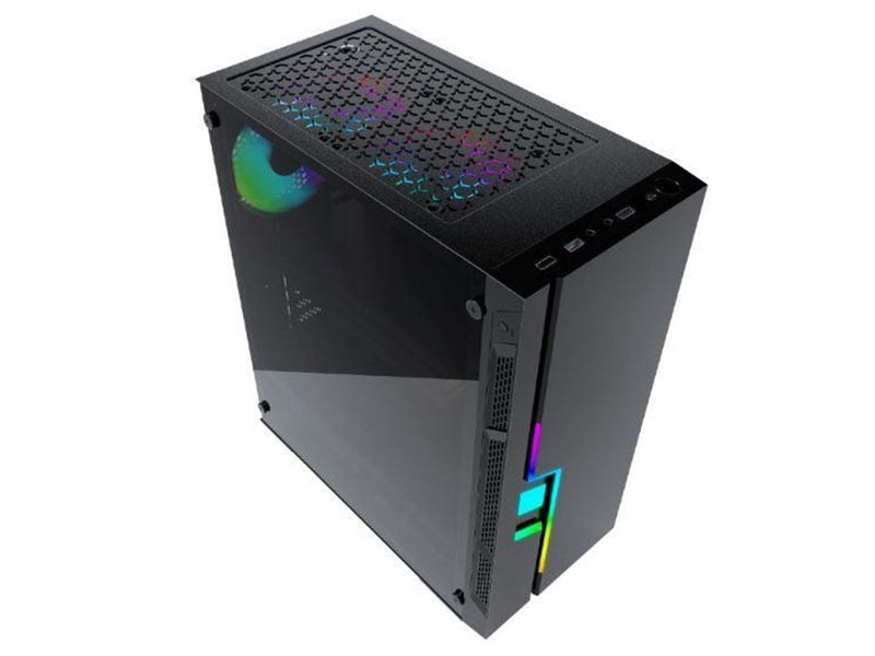 Gembird computer case Fornax 2000 - RGB LED STRIP - Gehäuse - Tower - Schwarz
