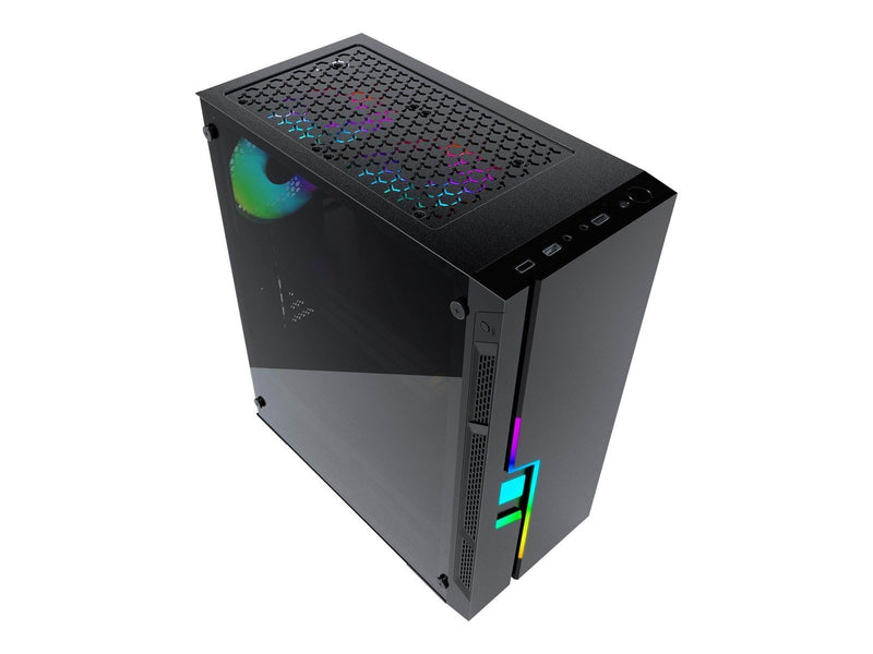 Gembird computer case Fornax 2000 - RGB LED STRIP - Gehäuse - Tower - Schwarz