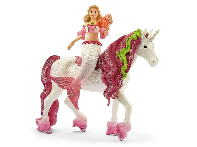 Schleich Mermaid Feya on underwater unicorn