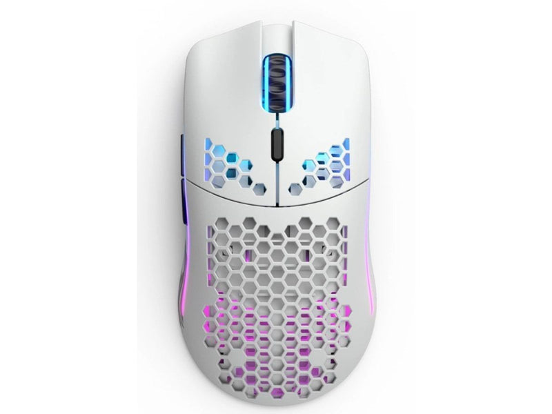 Glorious Model O Wireless - Matte White - Gaming Maus (Weiß mit RGB Licht)