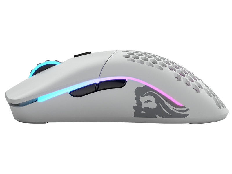 Glorious Model O Wireless - Matte White - Gaming Maus (Weiß mit RGB Licht)