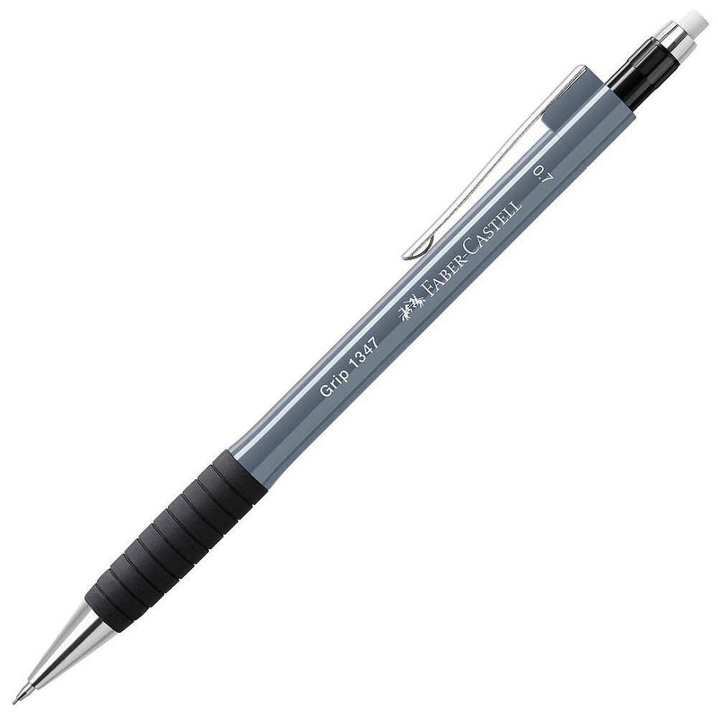FABER-CASTELL GRIP 1347 Druckbleistift grau B 0,7 mm - 1 Stück