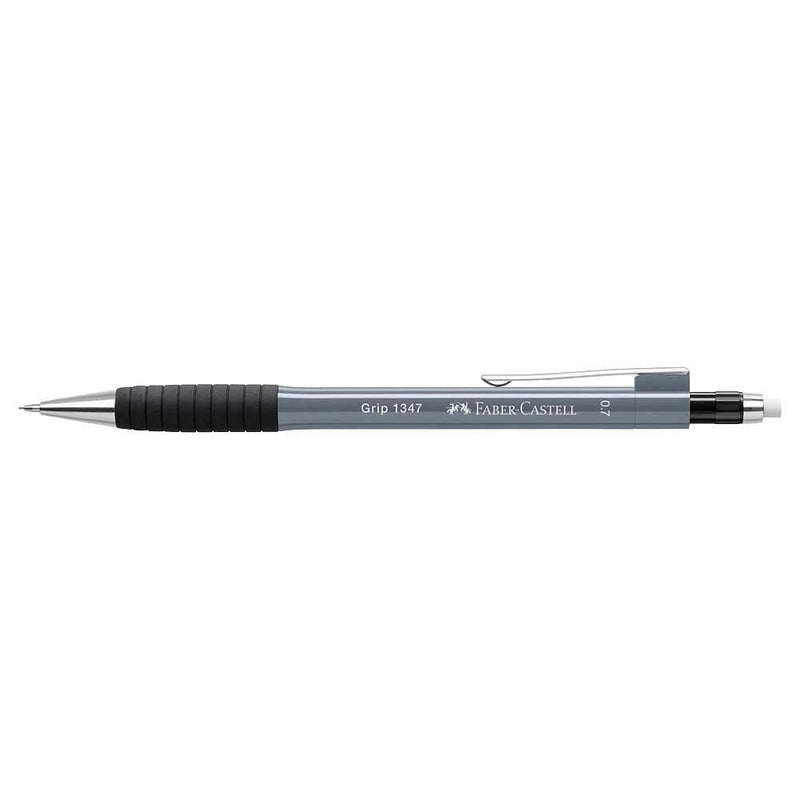 FABER-CASTELL GRIP 1347 Druckbleistift grau B 0,7 mm - 1 Stück
