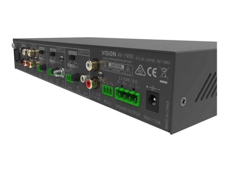 Vision AV-1900 mixer amplifier - 4-channel