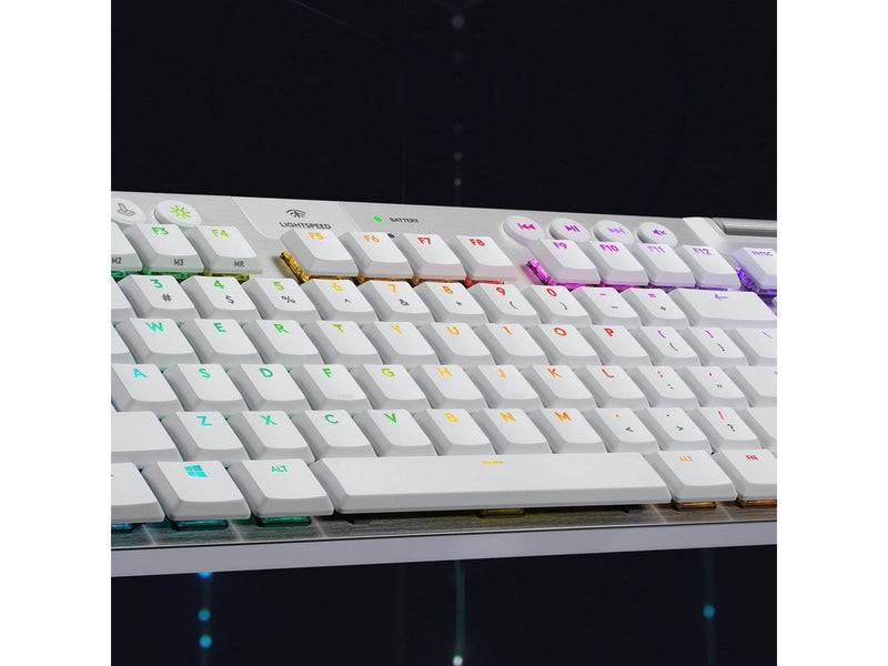 Logitech G915 TKL LIGHTSPEED Wireless GL Tactile - Gaming Tastaturen - Universal - Weiss