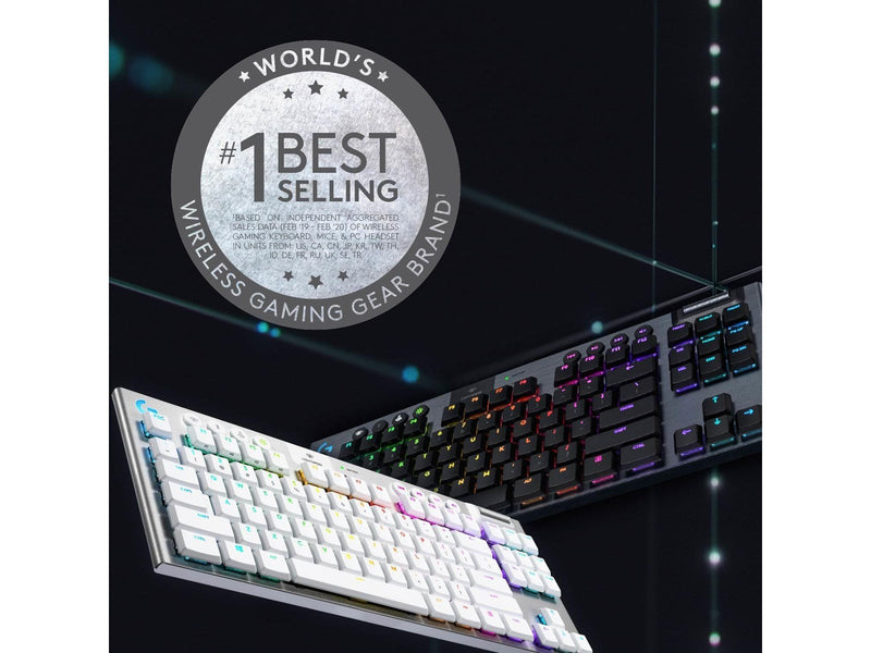 Logitech G915 TKL LIGHTSPEED Wireless GL Tactile - Gaming Tastaturen - Universal - Weiss