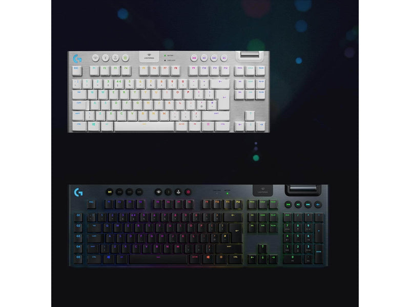 Logitech G915 TKL LIGHTSPEED Wireless GL Tactile - Gaming Tastaturen - Universal - Weiss