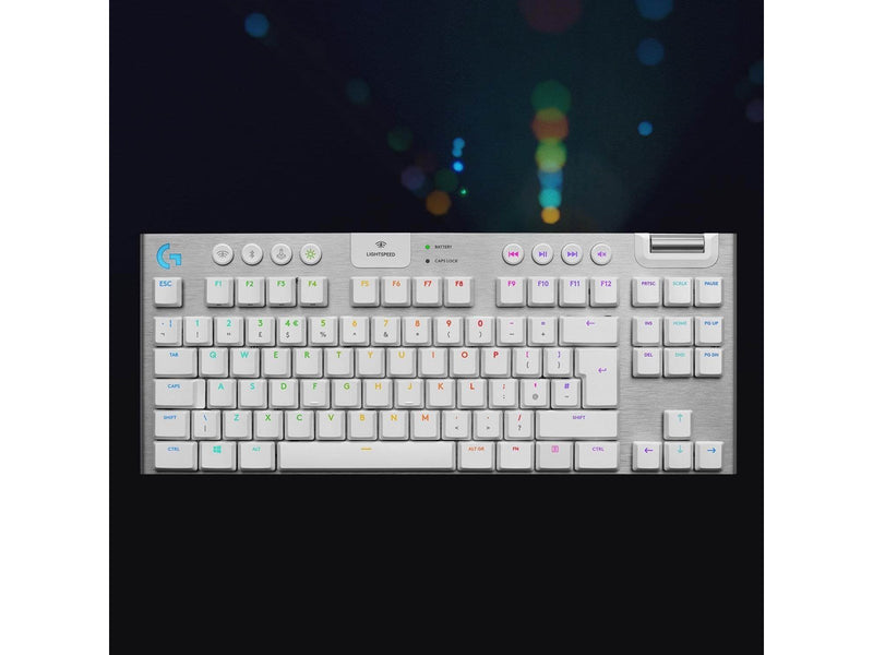 Logitech G915 TKL LIGHTSPEED Wireless GL Tactile - Gaming Tastaturen - Universal - Weiss