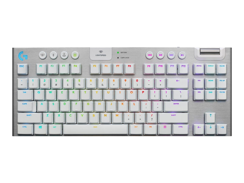 Logitech G915 TKL LIGHTSPEED Wireless GL Tactile - Gaming Tastaturen - Universal - Weiss