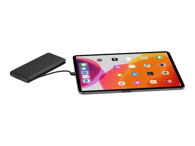 Belkin 10K PD Power Bank with Integrated Cables Powerbank (Akku) - schwarz - 10000 mAh