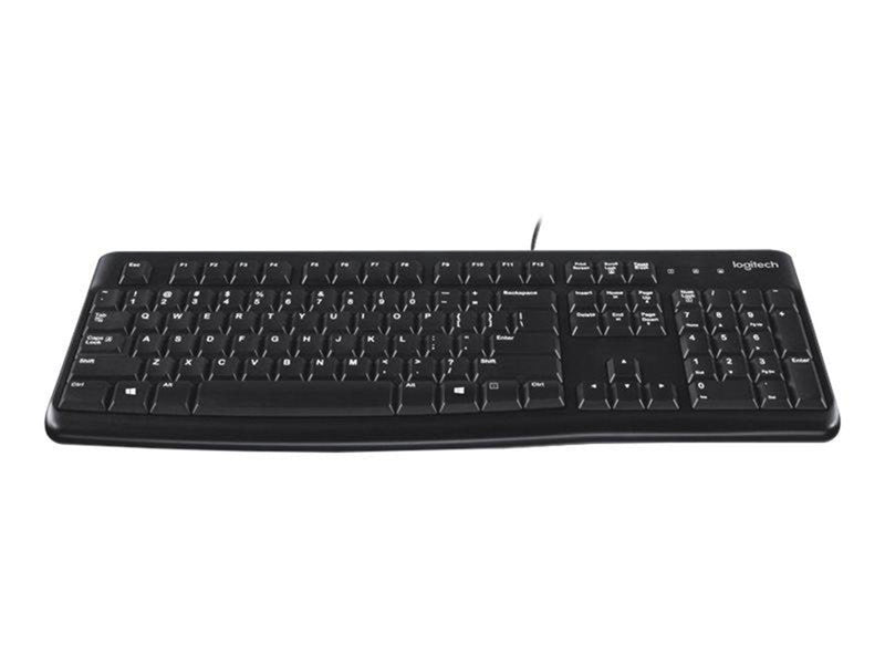 Logitech K120 Corded Keyboard - SWISS - Tastaturen - Schweiz - Schwarz