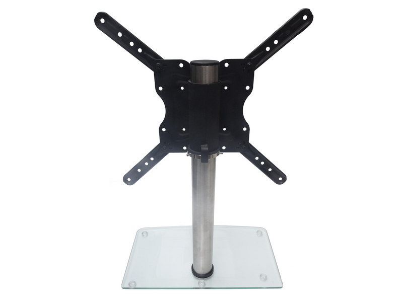 ConnecTech StandView TV Desk Mount with rotatable top. 26"-55". Alu finish 25 kg 55" From 200 x 200 mm