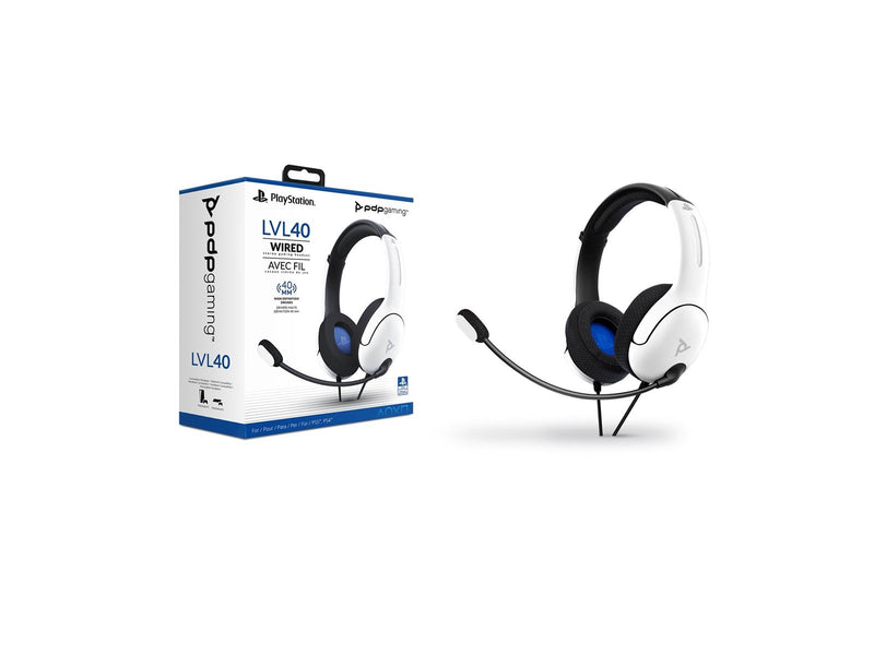 PDP AIRLITE - White - Wired Headset - Sony PlayStation 4