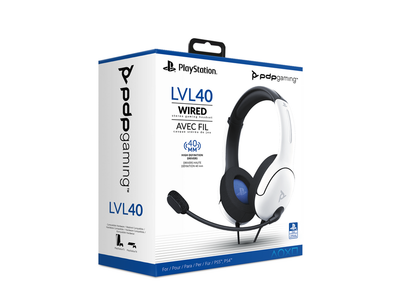 PDP AIRLITE - White - Wired Headset - Sony PlayStation 4