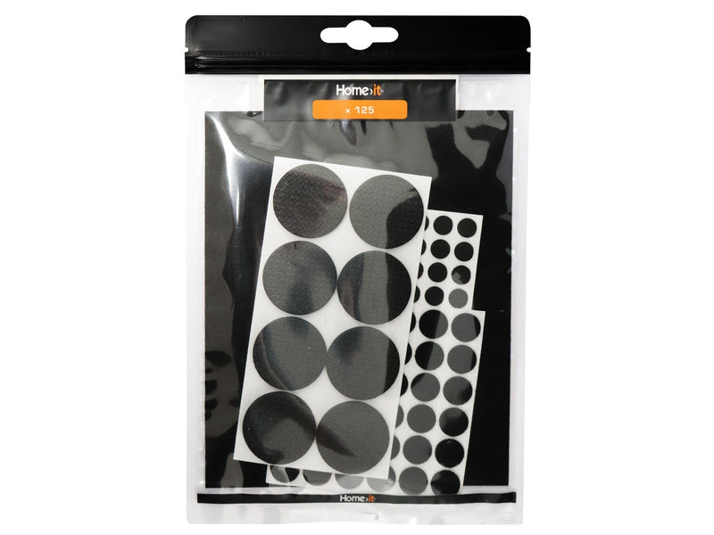 Homeit Felt pad kit - x 125 assorted - black