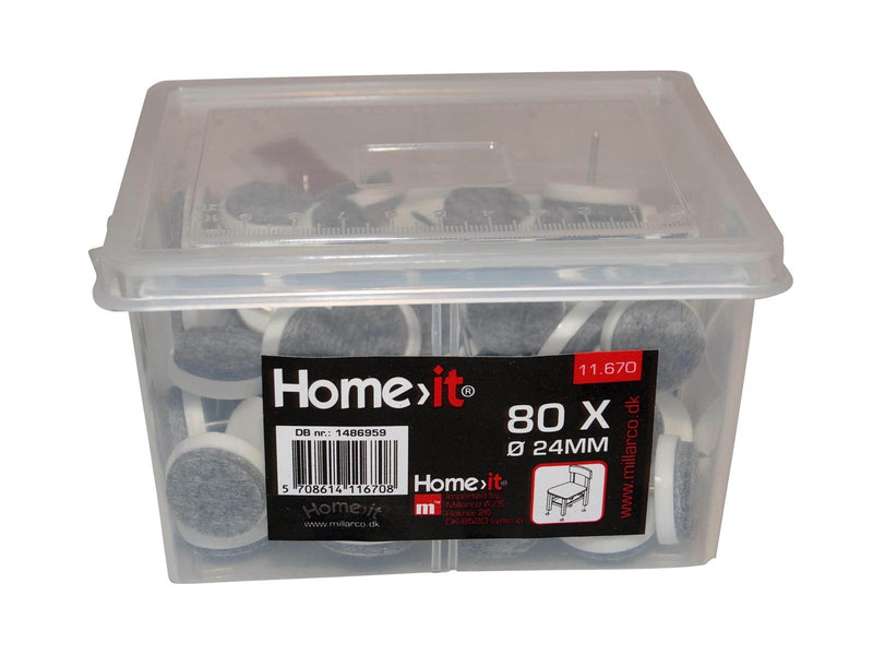 Homeit Anti-slide stud with felt Ø24mm x 80