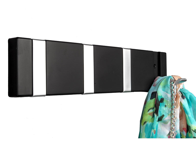 Homeit Coat rack 4-peg FLEX - black