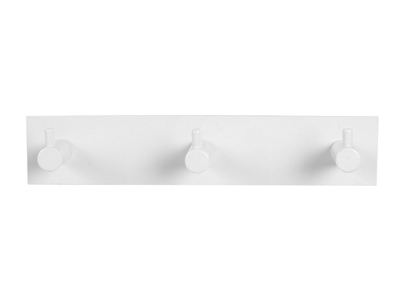 Homeit Coat rack with 3 pegs - white