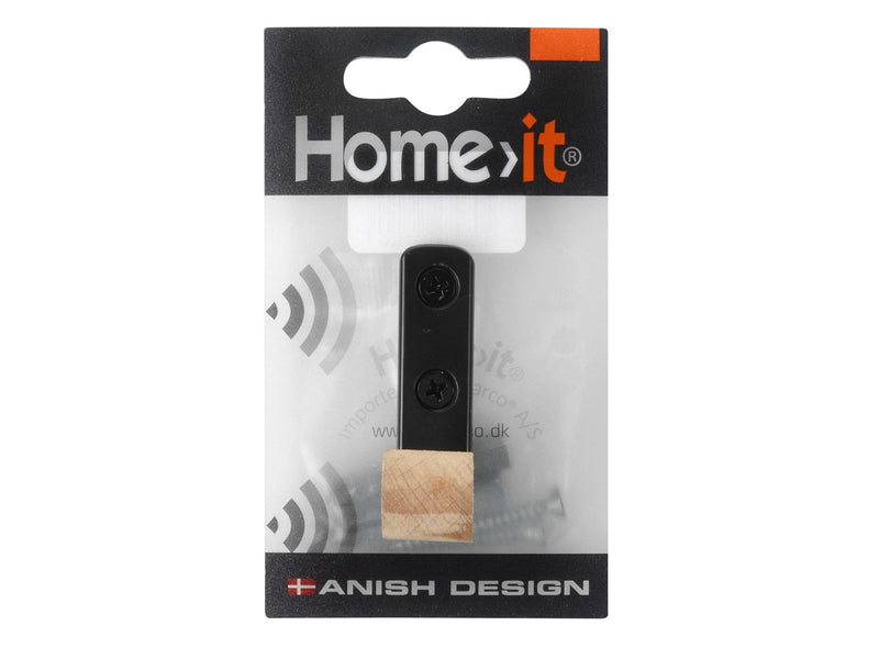Homeit Small beechwood peg – black