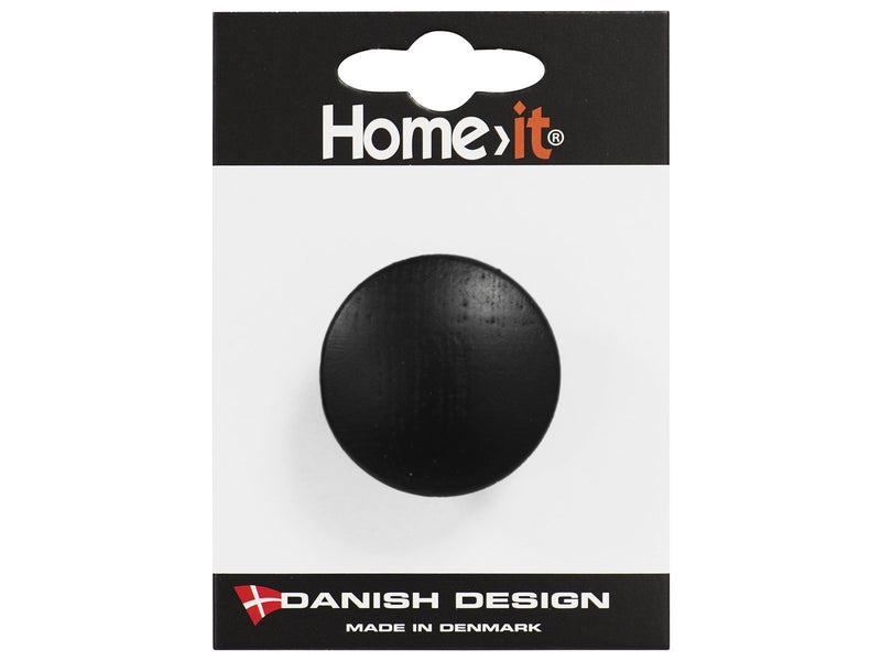 Homeit Wooden knob Ø45 – black