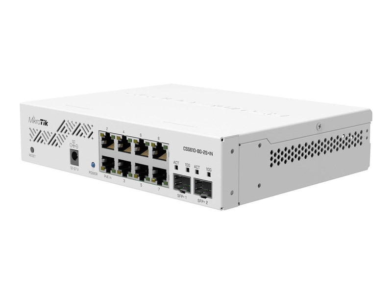 MikroTik CSS610-8G-2S+IN Cloud Smart 10-Port Switch (8x 1G RJ45 / 2x 10G SFP+)