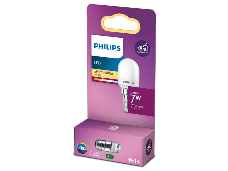 Philips LED-Lampe Candle 0.9W/827 (7W) Frosted E14