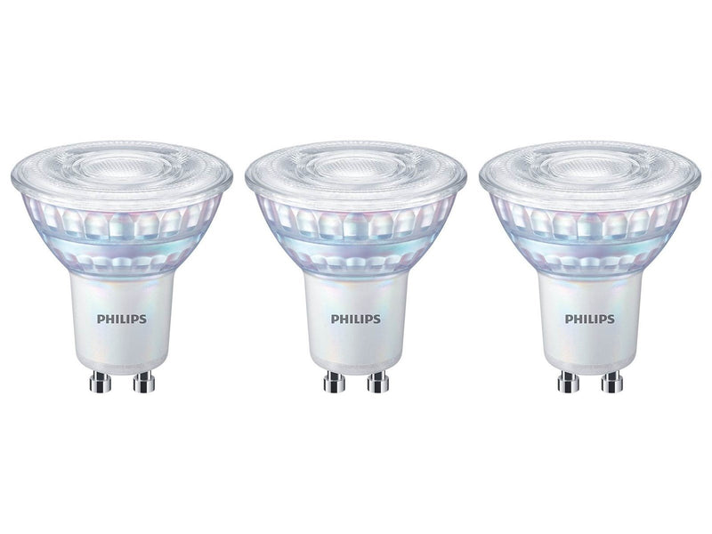 Philips LED-Lampe Spot 3,8W/922-927 (50W) 36° WarmGlow Dæmpbar 3-pack GU10