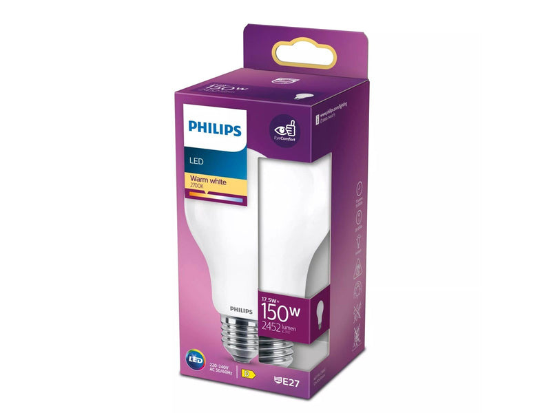 Philips LED-Lampe Classic Standard 17.5W/827 (150W) frosted E27