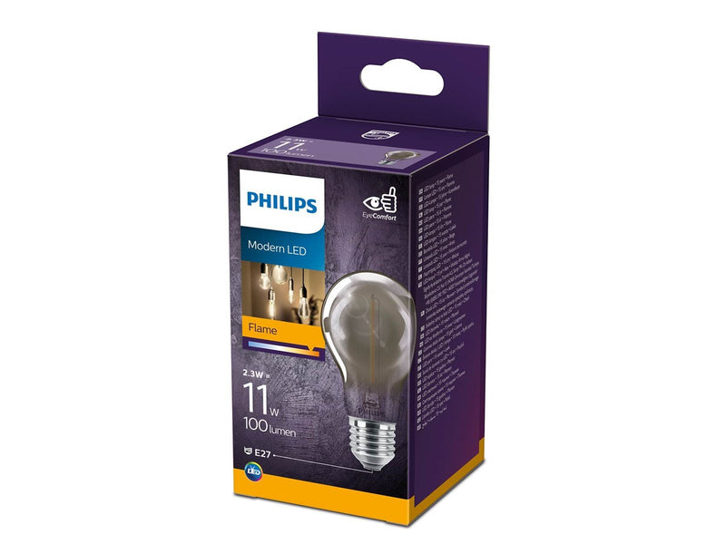 Philips LED-Lampe Classic Standard 2,3W/818 (11W) Smoky E27