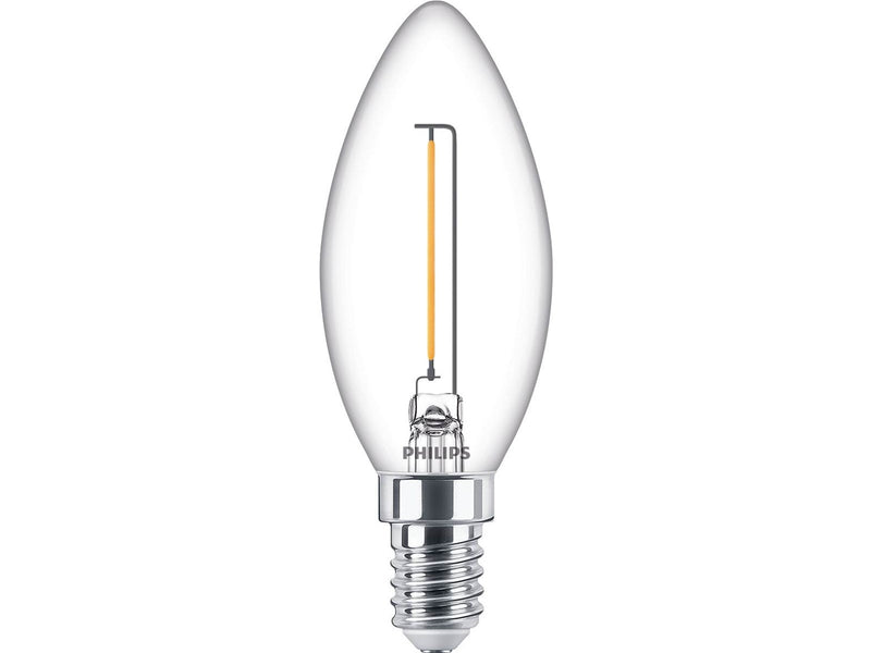 Philips LED-Lampe Classic Candle 1.4W/827 (15W) Clear E14