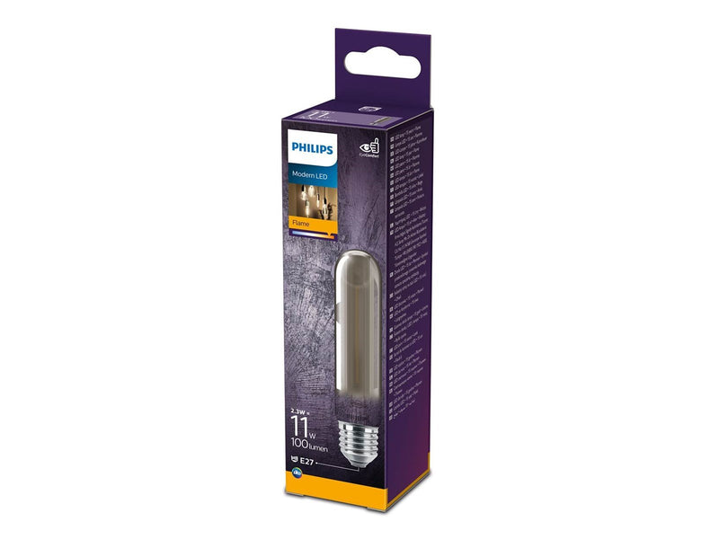 Philips LED-Lampe Classic Tube 2,3W/818 (11W) Smoky E27
