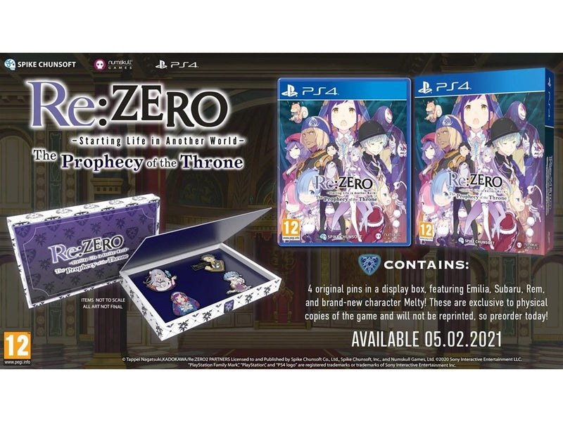 Re:ZERO - Starting Life in Another World: The Prophecy of the Throne - Sony PlayStation 4 - Abenteuer - PEGI 12