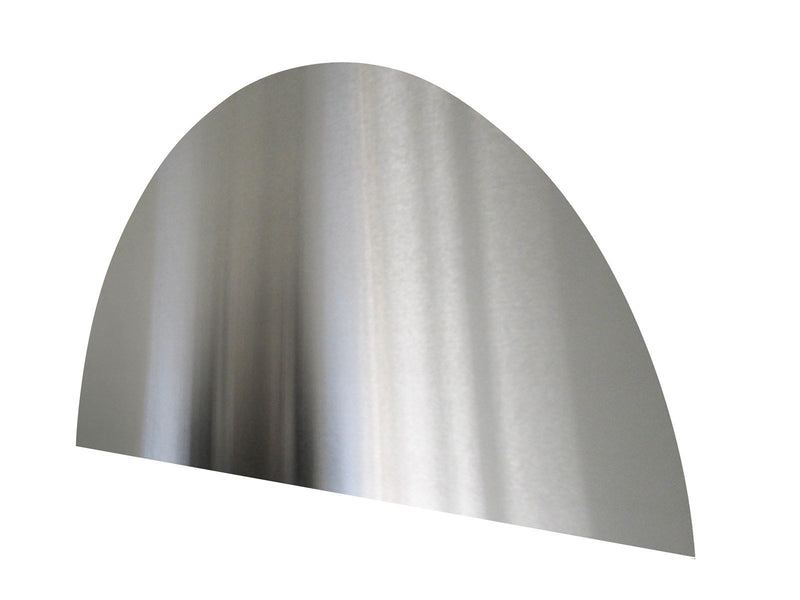 Homeit Kitchen splash plate curved 900 x 450mm - stainless steel